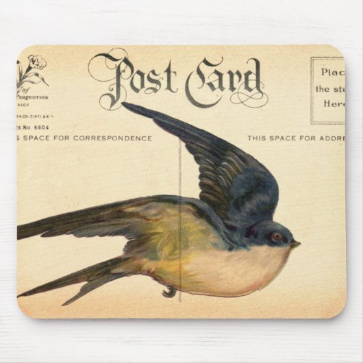 Ansichtkaart Vogel Digitale Kunst Muismat (Voorkant)