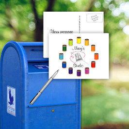 Ansichtkaart voor Naaien, Naald en Garens Briefkaart