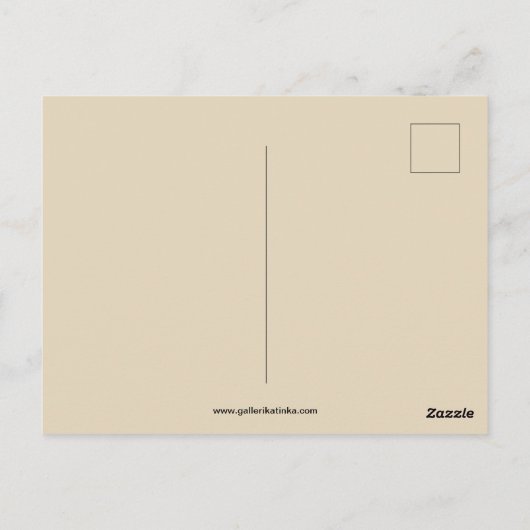 Ansichtkaart Vos. Briefkaart (Achterkant)