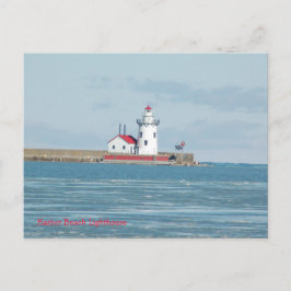 Ansichtkaart: Vuurtoren van Harbor Beach Briefkaart