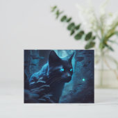 Ansichtkaarten Blauwe Kat Briefkaart (Staand voorkant)