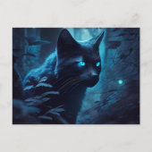 Ansichtkaarten Blauwe Kat Briefkaart (Voorkant)