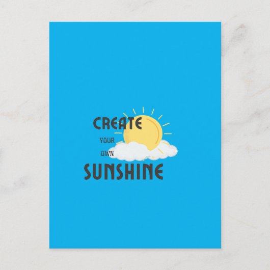 Ansichtkaarten Creëer Je Eigen Zonneschijn Briefkaart (Voorkant)