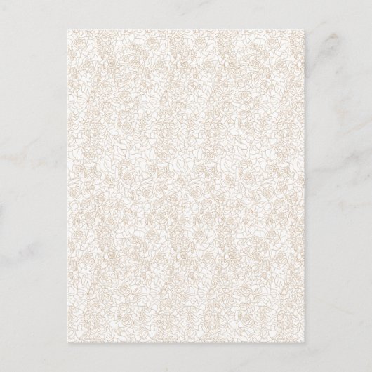 Ansichtkaarten | Elegante bloemrijke lijnkunst Min Briefkaart (Voorkant)