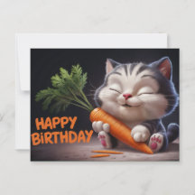 Ansichtkaarten Gefeliciteerd Verjaardag Petit Chat
