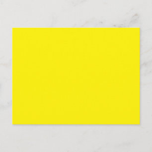 Ansichtkaarten   Helder Geel   Modern Minimalistis Briefkaart