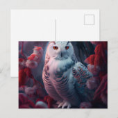 Ansichtkaarten sneeuwuil briefkaart (Voorkant / Achterkant)