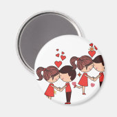 ansichtkaarten voor bruiloft  magneet (Voorkant / Achterkant)