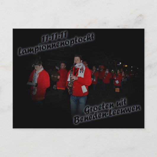 Ansichtrooster Lampionnenoptocht Briefkaart (Voorkant)