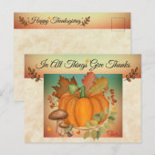 Ansichtskaart 'In alles dank geven' Briefkaart (Voorkant / Achterkant)