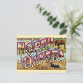 Ansichtskaart met groet uit North Dakota Briefkaart (Staand voorkant)
