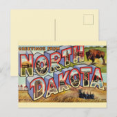 Ansichtskaart met groeten uit North Dakota Briefkaart (Voorkant / Achterkant)