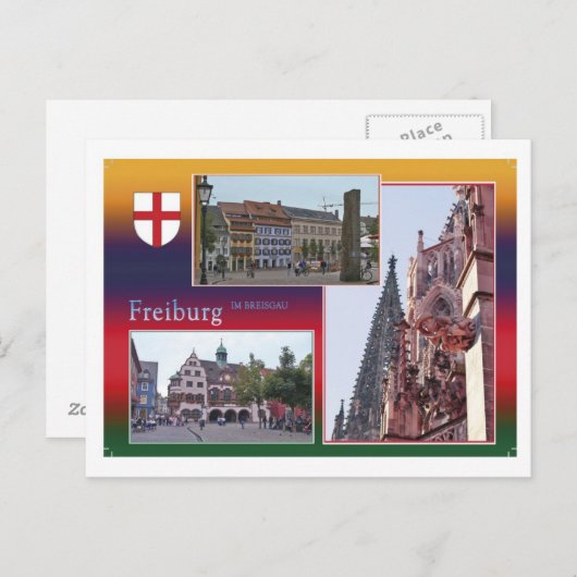 Ansichtskarte Freiburg Briefkaart (Voorkant / Achterkant)