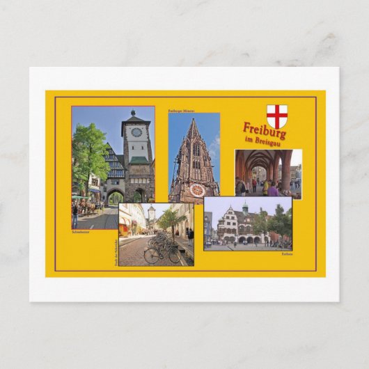 Ansichtskarte Freiburg im Breisgau Briefkaart (Voorkant)