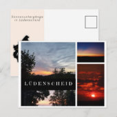 Ansichtskarte "Sonnenuntergänge in Lüdenscheid" Briefkaart (Voorkant / Achterkant)