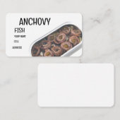 ansjovis in blik visitekaartje (Voorkant / Achterkant)