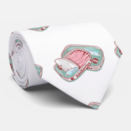 ansjovis in een blik stropdas (Opgerold)