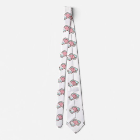 ansjovis in een blik stropdas (Achterkant)