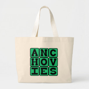 Ansjovis, Lekkere Salade Topping Grote Tote Bag