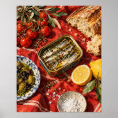 Ansjovis Picknicknotities Kunstprint Poster (Voorkant)