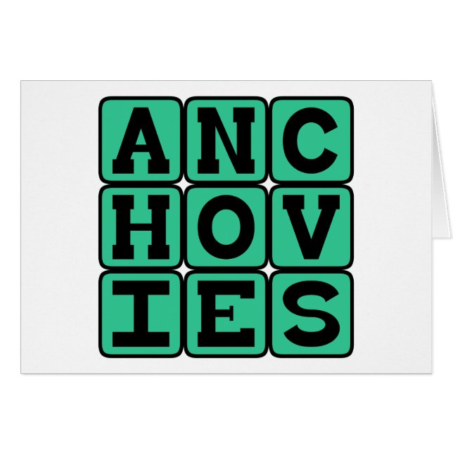 ansjovis, Pizza Topping (Voorkant Horizontaal)