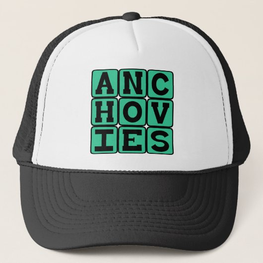 Ansjovis, Pizzatopping Trucker Pet (Voorkant)