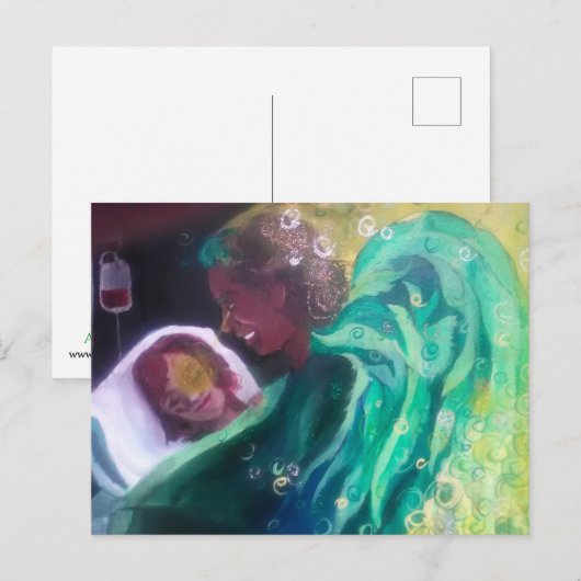 Anskaart van aartsengel Rafaël Briefkaart (Voorkant / Achterkant)