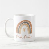 ANSLEY Boho Burnt Oranje Rainbow Heart Mama Koffiemok (Links)