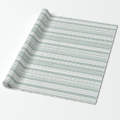 Anson Green Stripe-inpakpapier Cadeaupapier (Uitgerold)