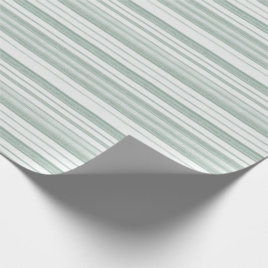Anson Green Stripe-inpakpapier Cadeaupapier (Hoek)