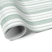 Anson Green Stripe-inpakpapier Cadeaupapier (Rol Hoek)