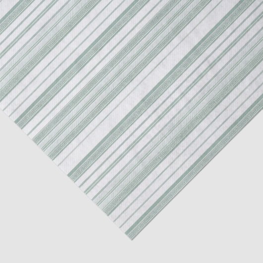 Anson Green Stripe-inpakpapier Tissuepapier (Detail)