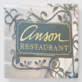 Anson Restaurant Charleston, SC. Stenen Onderzetter (Voorkant)