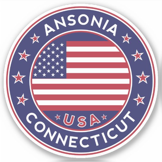 Ansonia Connecticut, Ansonia Sticker (Voorkant)