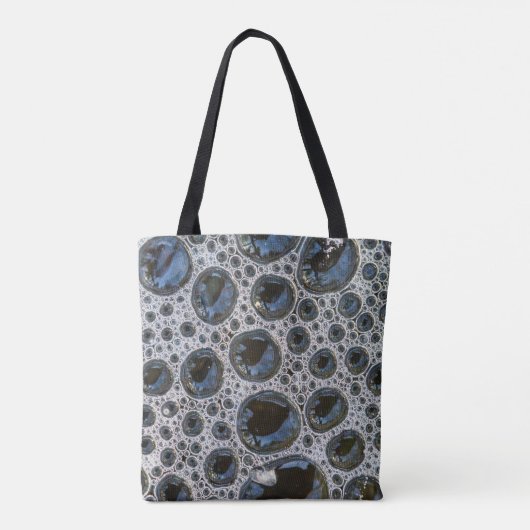 Anstract belpatroon tote bag (Achterkant)