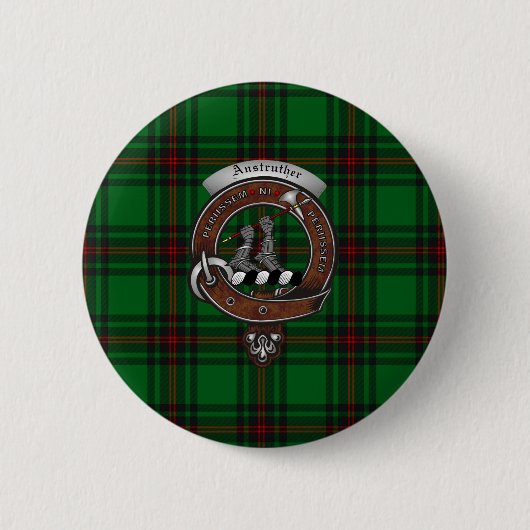 Anstruther Clan Badge Buttonnen Ronde Button 5,7 Cm (Voorkant)
