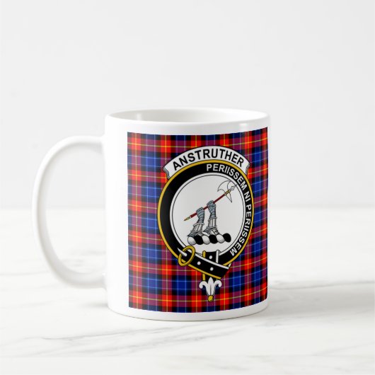 Anstruther Clan Badge Coffee Mok - Grootte 11oz (Links)