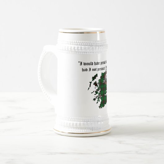 Anstruther Clan Badge Stein Bierpul (Voorkant links)