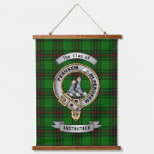 Anstruther Clan Badge & Tartan Hangend Wandkleed (Voorkant)