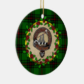 Anstruther Clan Badge & Tartan Persoonlijke mas Keramisch Ornament (Rechts)