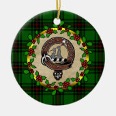 Anstruther Clan Badge & Tartan Persoonlijke mas Keramisch Ornament (Voorkant)