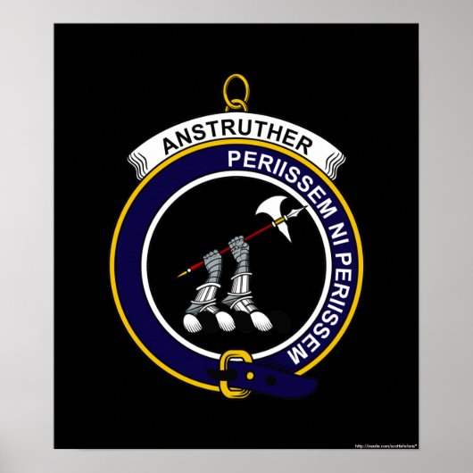 Anstruther - Clan Crest Poster (Voorkant)