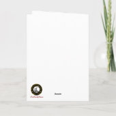 Anstruther Crest & Tartan w/Robin gepersonaliseerd Kaart (Achterkant)