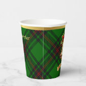 Anstruther Gepersonaliseerde Tartan Kerstmis Papieren Bekers (Rechts)