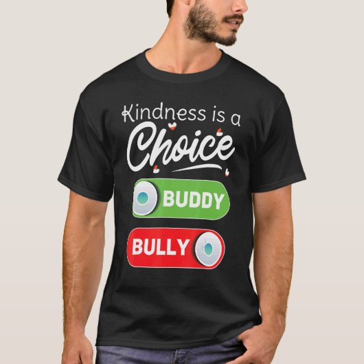 Answer Kindness Is Choice End Bullying Unity Day O T-shirt (Voorkant)