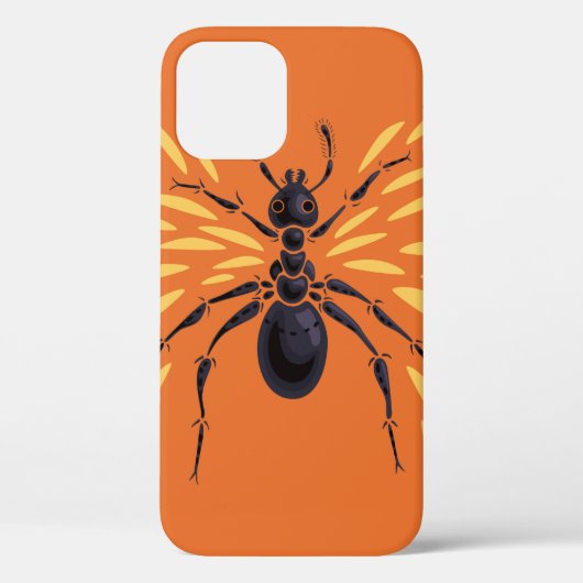 Ant Art Insectenliefhebber Fiery Oranje entomologi Case-Mate iPhone Case (Achterkant)