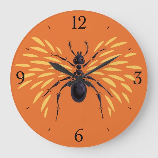 Ant Art Insectenliefhebber Fiery Oranje entomologi Grote Klok (Voorkant)