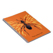 Ant Art Insectenliefhebber Fiery Oranje entomologi Notitieboek (Rechterzijde)