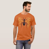Ant Art Insectenliefhebber Fiery Oranje entomologi T-shirt (Voorkant volledig)