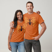 Ant Art Insectenliefhebber Fiery Oranje entomologi T-shirt (Unisex)